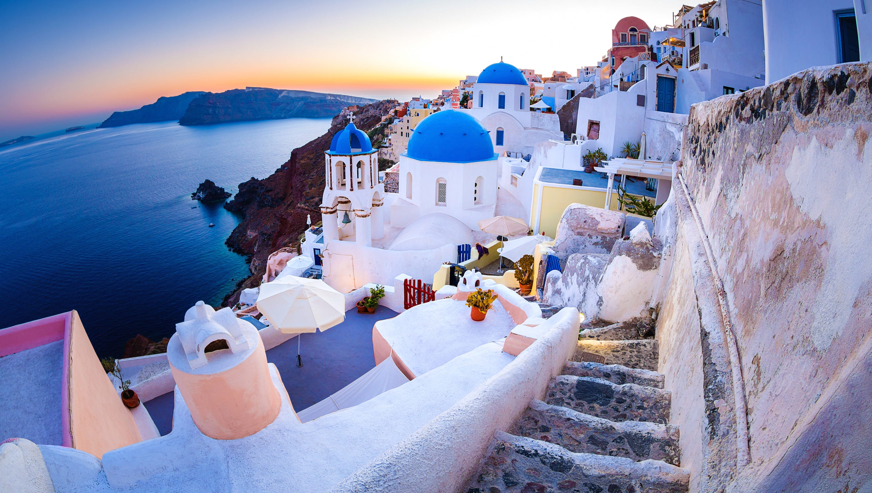 The magical island of Santorini, Greece