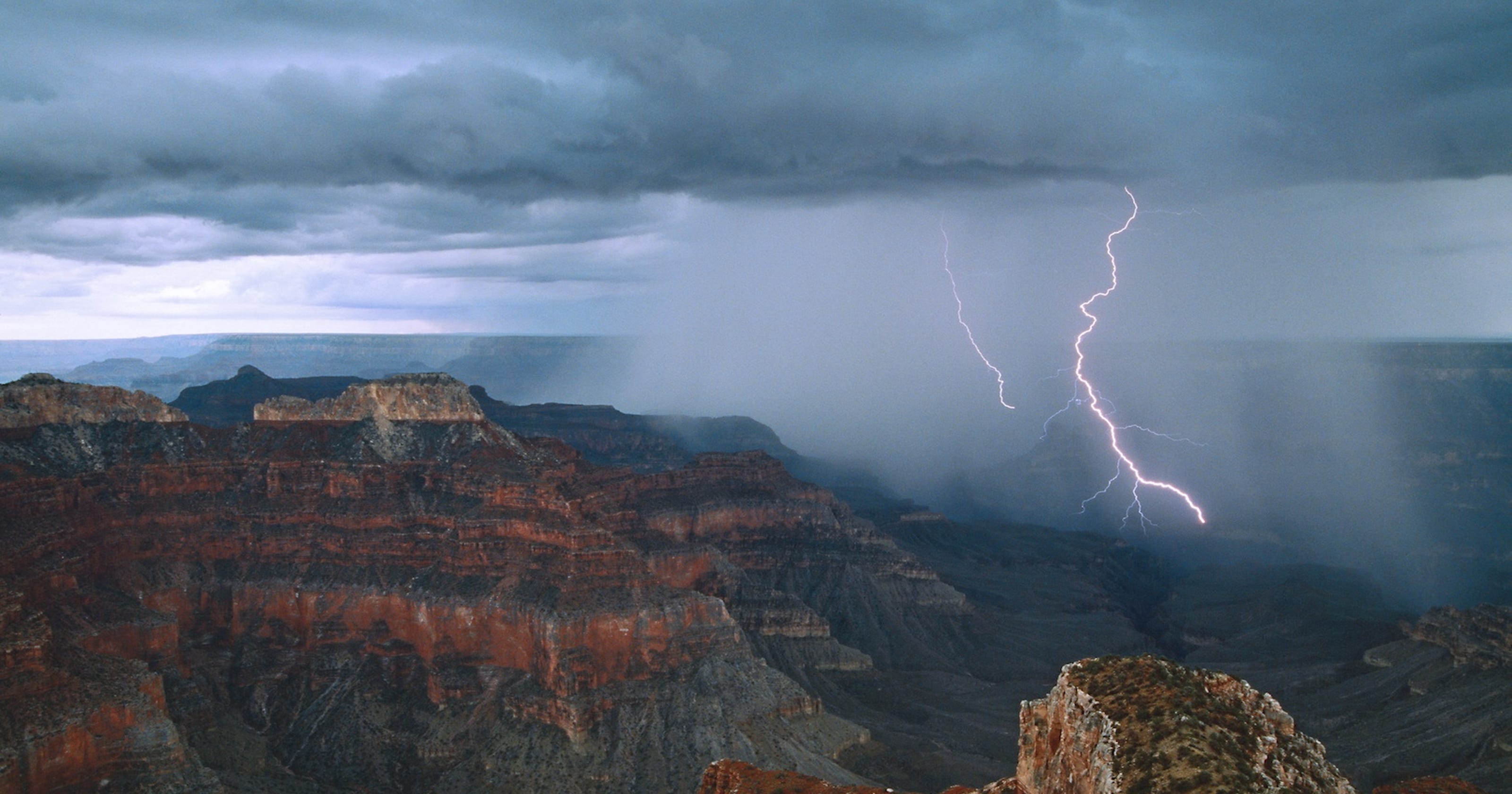 Grand Canyon Has Most Lightning Strikes Among Popular