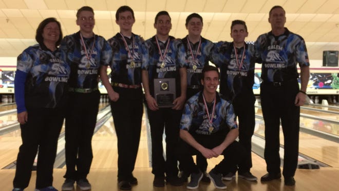 Salem's varsity boys bowling team finished second at Friday's MHSAA Division 1 team regional at Super Bowl.