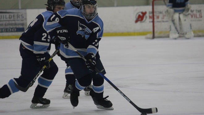 Max Halvorsen (18) set Freehold Township's program scoring record on Friday with four goals in a 10-0 win over Lacey.