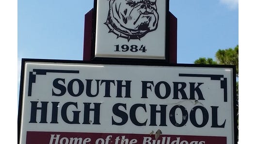 South Fork High School sign