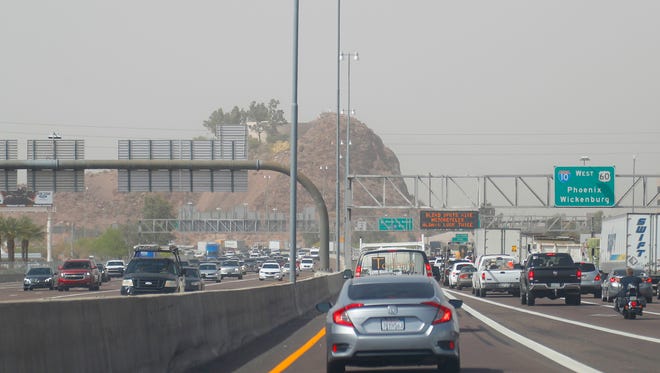 Dust hits Phoenix on April 12, 2018.