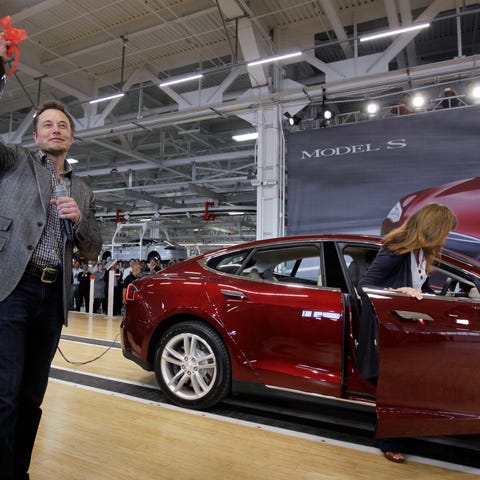 In this June 22, 2012 file photo, Tesla Motors CEO