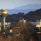 The Sunsphere, with Mount LeConte in the distance, is pictured Wednesday, Nov. 19, 2014.