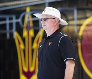 Bob Bowman began coaching at ASU in 2015.