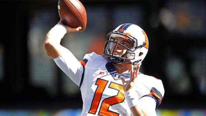Illini quarterback Wes Lunt leads the Big Ten with 309.3 passing yards per game.