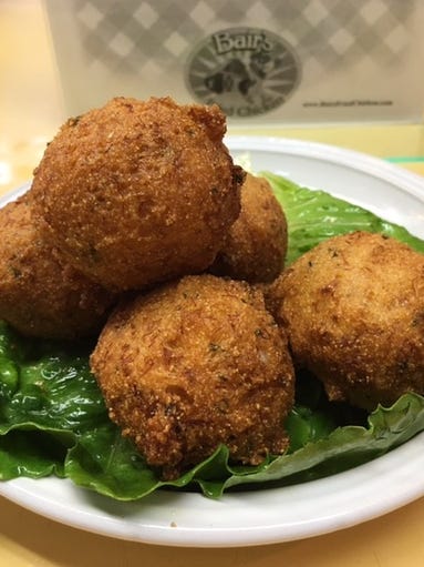 Bair's Fried Chicken will serve crab hush puppies Aug.