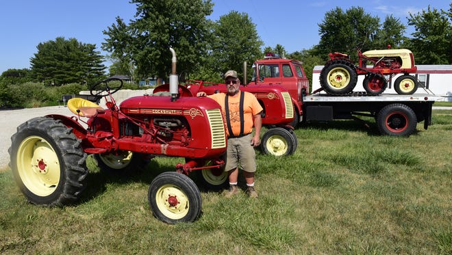 Elwood Dick has antique tractors and is part of the antique tractor club SCRAP.