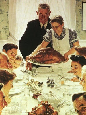 “Freedom from Want” was one of Norman Rockwell’s Four Freedoms.