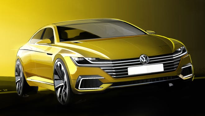 Volkswagens were never though of as sleek, until now, with this concept for the Geneva Motor Show