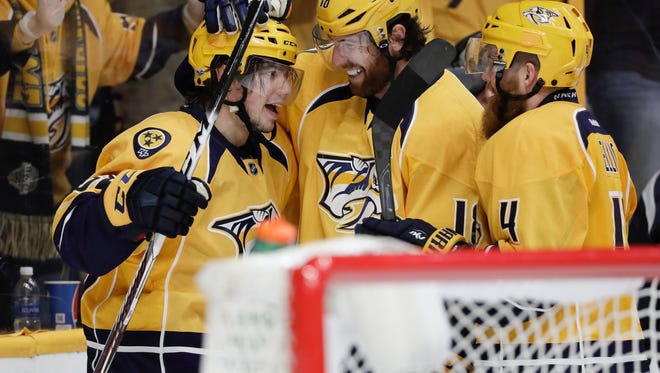 Predators forward Kevin Fiala is the youngest Predators player to score an overtime goal in the playoffs.
