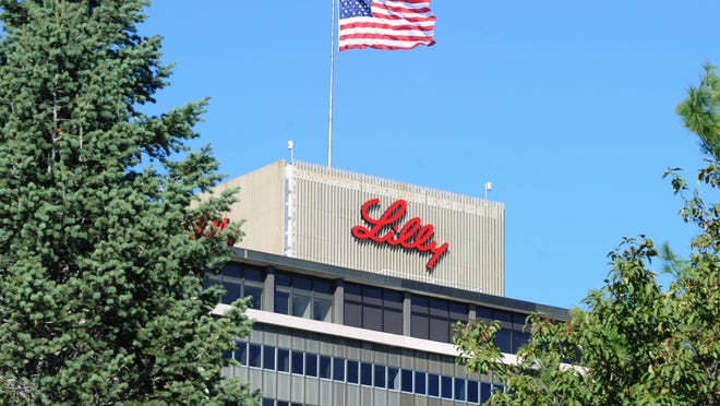 Eli Lilly and Co. corporate headquarters at Delaware and McCarty streets in Downtown Indianapolis.
