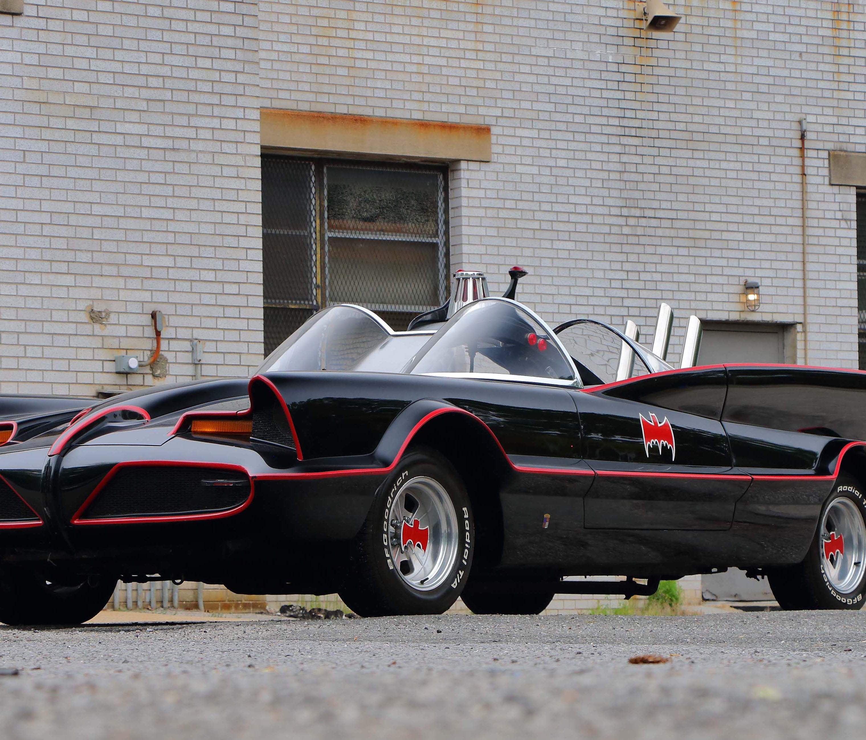 A collection of cars associated with the late Hollywood car customizer George Barris are coming to the Mecum Auction in Harrisburg, Pennsylvania, Aug. 2 to Aug. 4. Here's probably the best known of the lot, one of several Batmobiles made in connectio