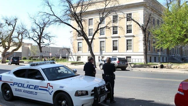 A bomb threat was made to the  Tom Green County Courthouse.