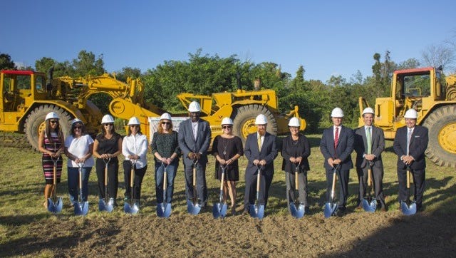 North Brunswick broke ground Sept. 8 at the site of its new middle school.