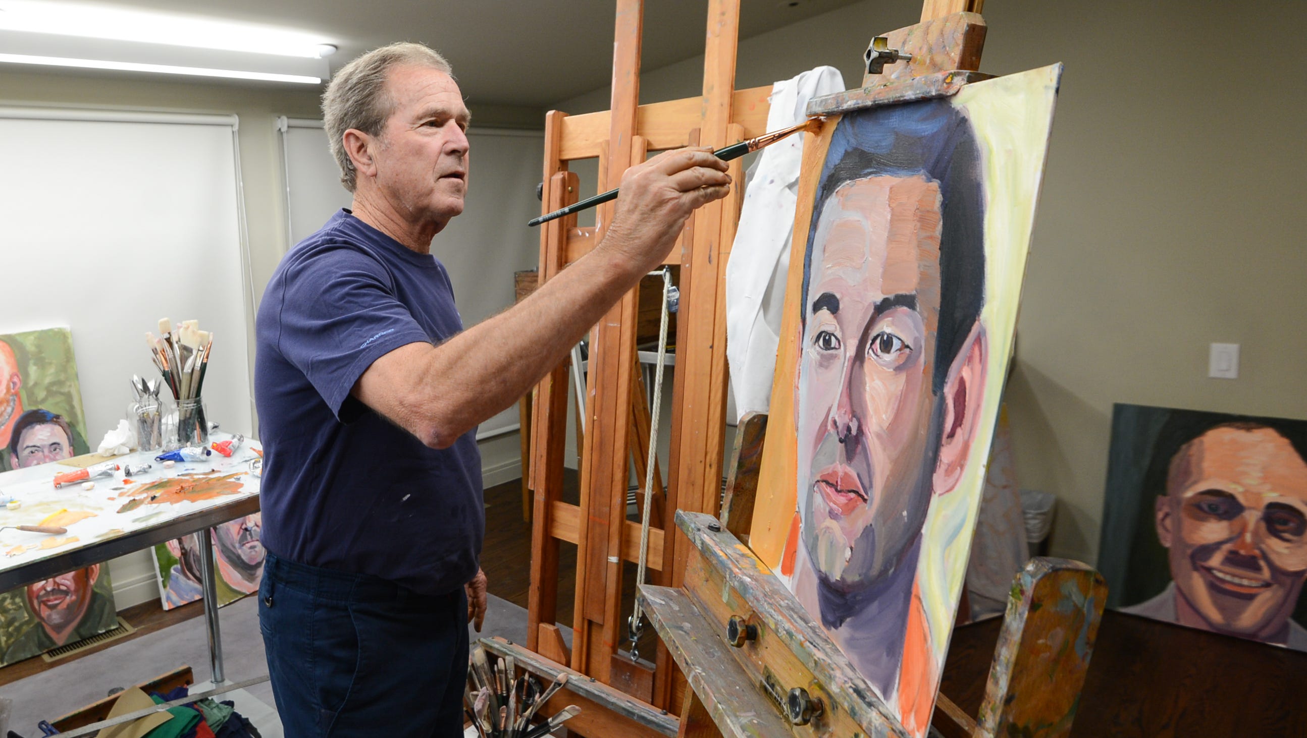 Wow To Show George W Bush Veteran Paintings