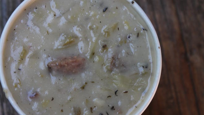 Kapusniak is one of Paul Wanish’s many soups with a distinct Eastern European flavor profile. The soup with cabbage and either kielbasa or ham is a bit sour.