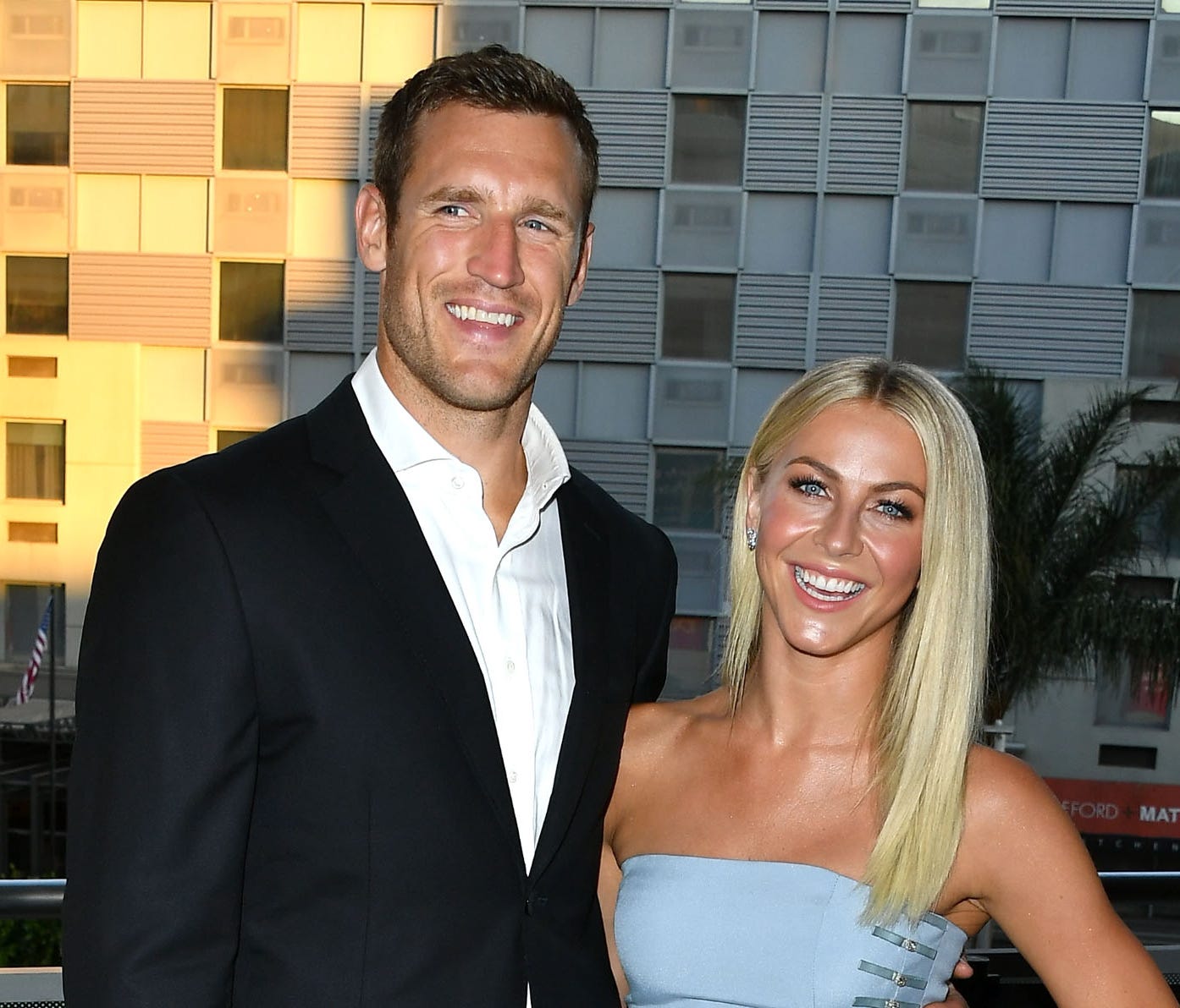 Newlyweds Julianne Hough, right, and Brooks Laich.