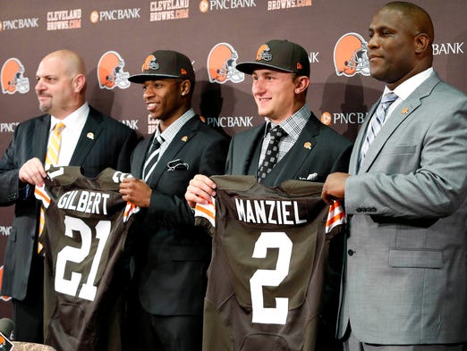Despite all the attention focused on Manziel, the Browns actually drafted Oklahoma State CB Justin Gilbert with their top pick, 14 spots before Johnny Football.