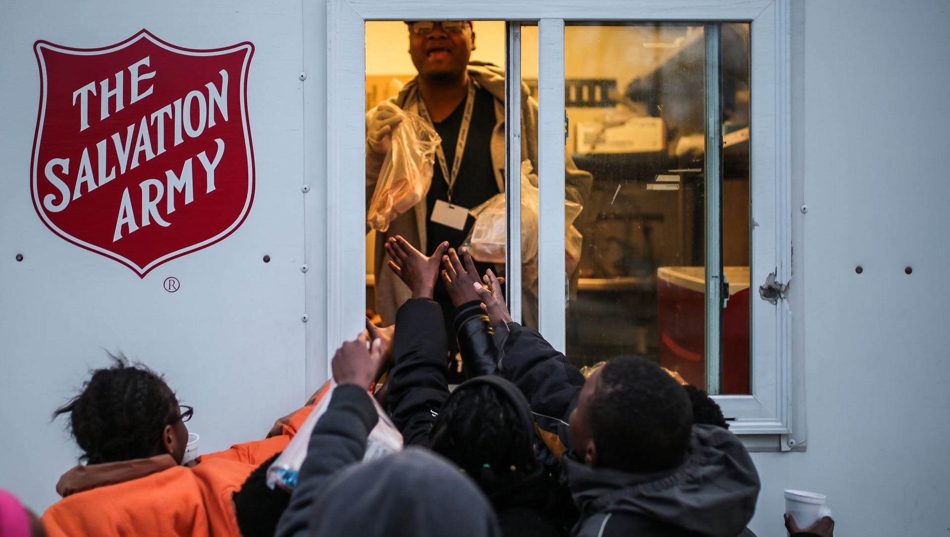Salvation Army Food Truck Hands Out Help And Hope