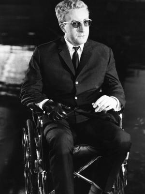 Peter Sellers played three different roles in director Stanley Kubrick's 1964 black comedy "Dr. Strangelove or: How I Learned to Stop Worrying and Love the Bomb," including the titular scientist.