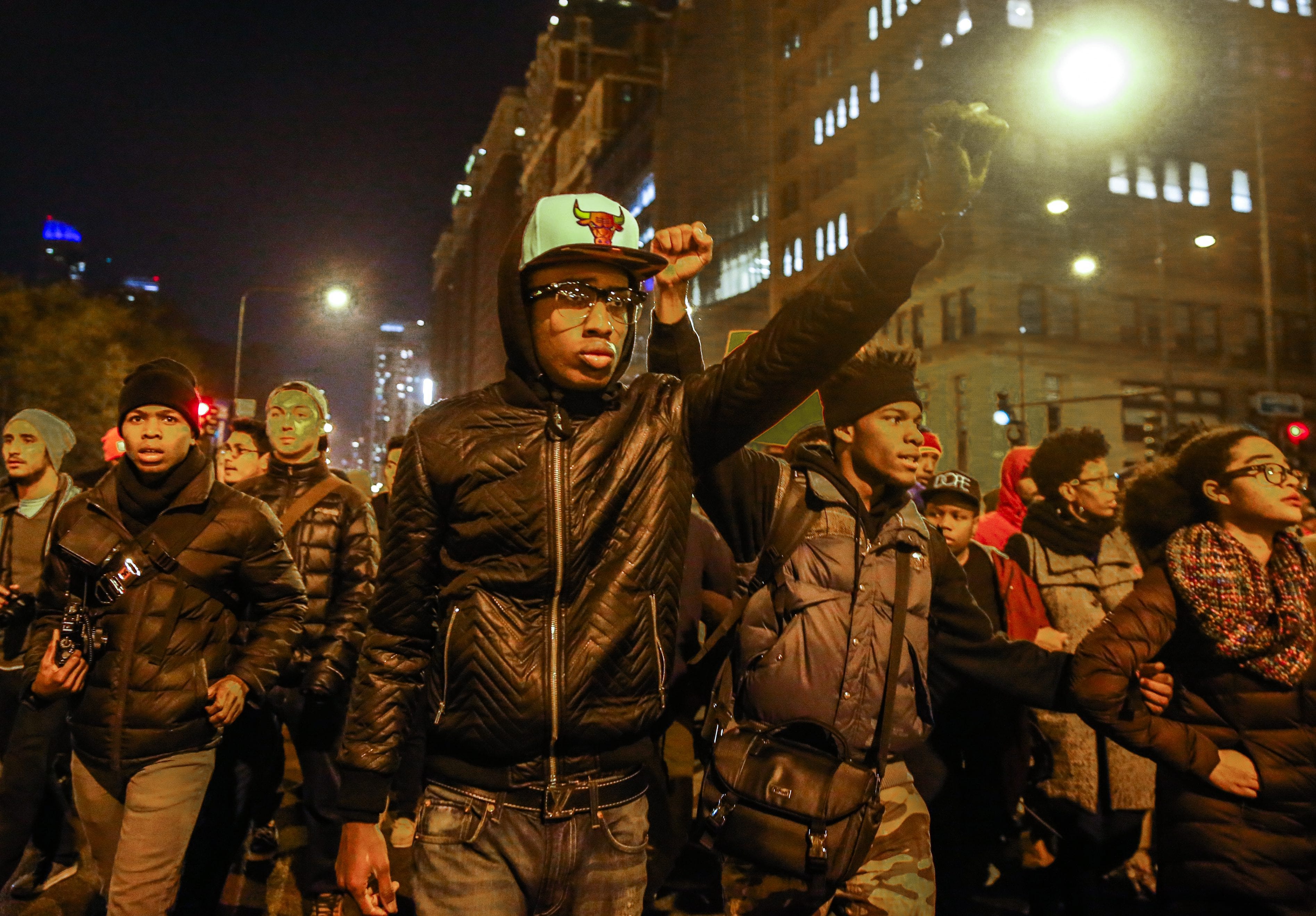 Hundreds protest as Chicago releases video of cop shooting teen 16 times