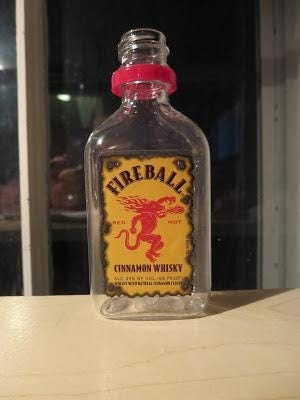 Fireball bottle.
