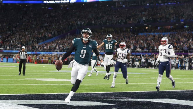 QB Nick Foles and the Eagles surprised the Patriots in Super Bowl LII with the "Philly Special" play.
