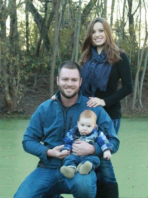 State Rep. Dallas Heard, R-Myrtle Creek, with his wife Hannah and son Eli.