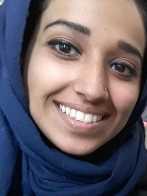 This undated image provided by attorney Hassan Shibly shows Hoda Muthana, an Alabama woman who left home to join the Islamic State after becoming radicalized online. Muthana realized she was wrong and now wants to return to the United States, Shibly, a lawyer for her family said Feb. 19, 2019.