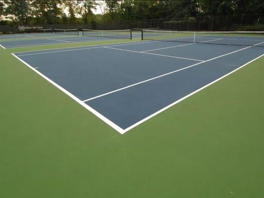 Cedar Grove tennis courts retain water suffer storm damage