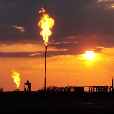 The Bakken oil and gas field in North Dakota...
