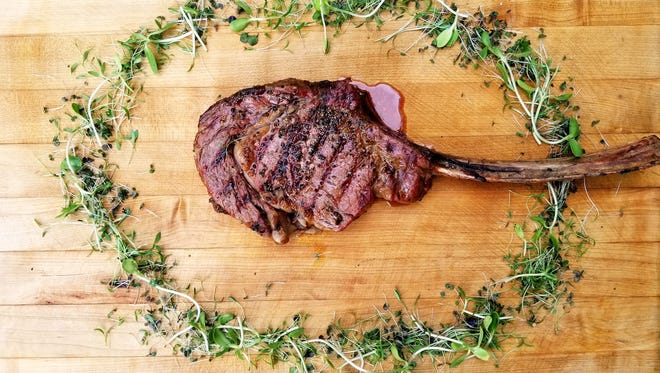 A tomahawk steak has a bone that not only looks good, but adds flavor too.