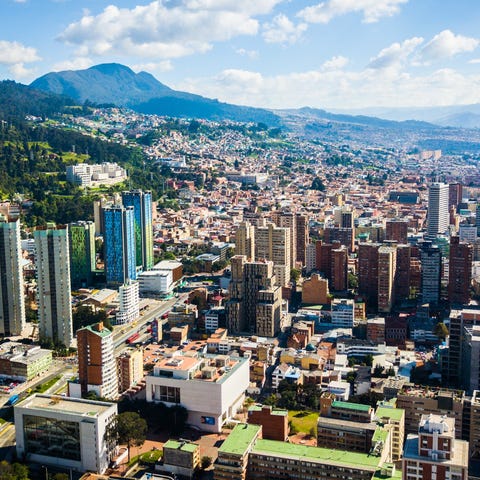 The Bogotá skyline