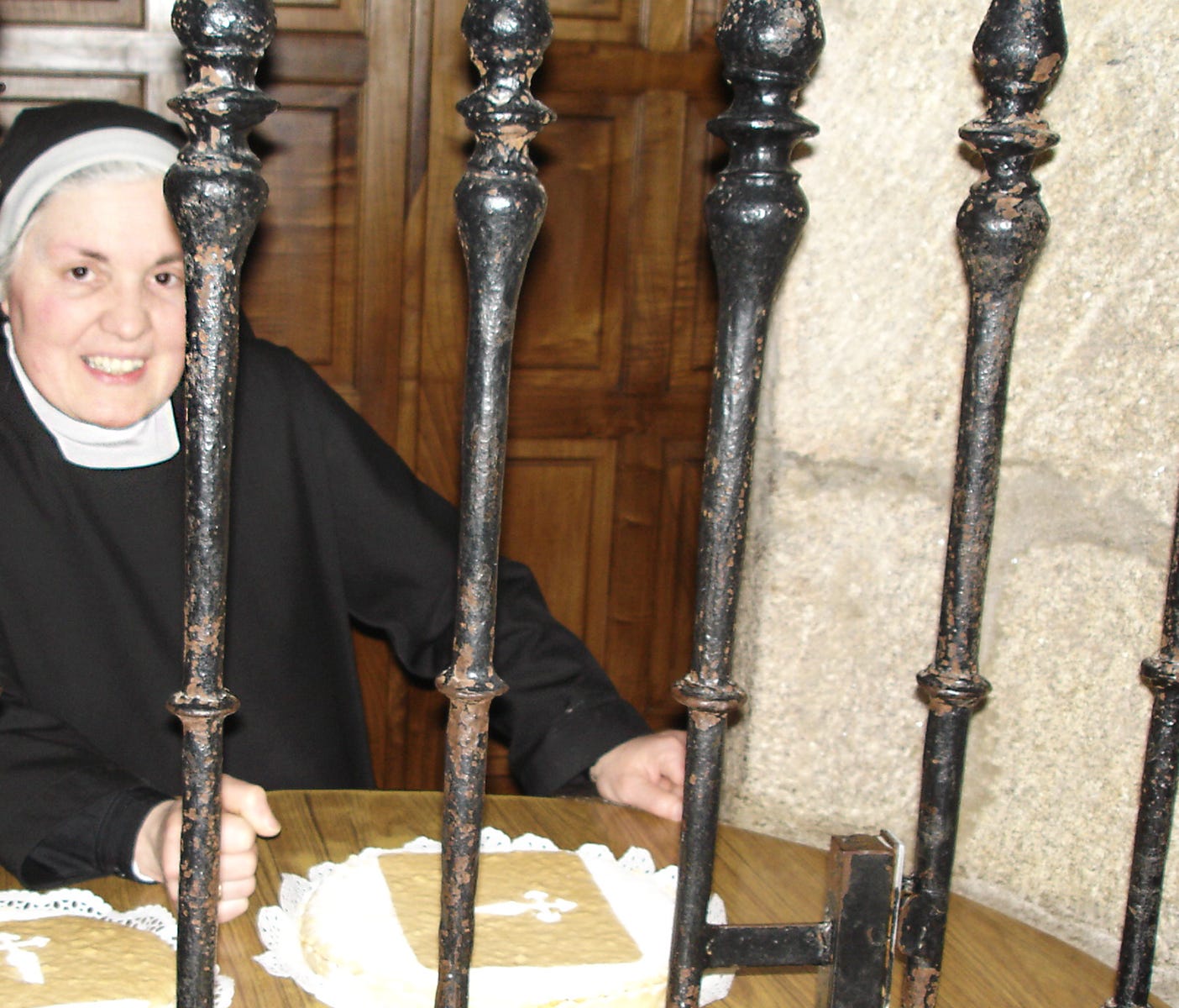 Nuns throughout Spain bake and sell specialty treats, like these almond cakes in Santiago de Compostela.
