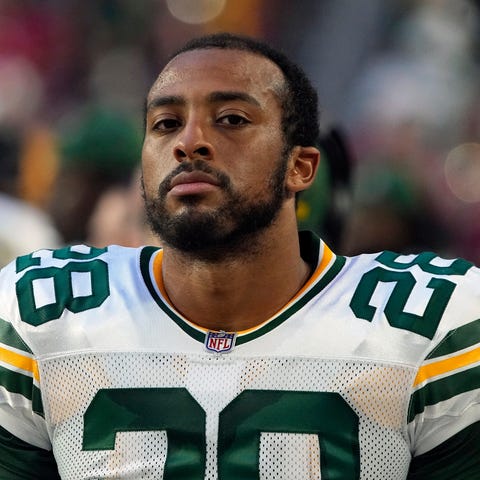 FILE - Green Bay Packers running back A.J. Dillon 