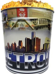 The new Detroit Tour tin from Detroit Popcorn