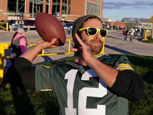Kyle Albulushi, of Jackson, Wis., looks like and pretends