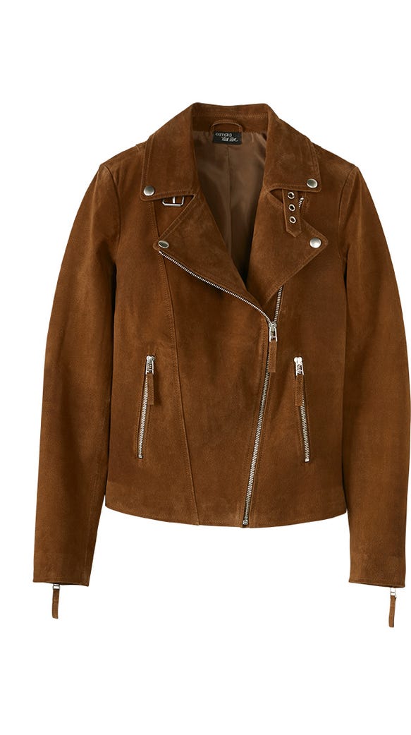 Leather jacket in cognac from Esmara by Heidi Klum