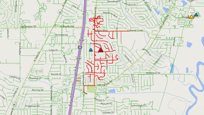 Entergy outage map