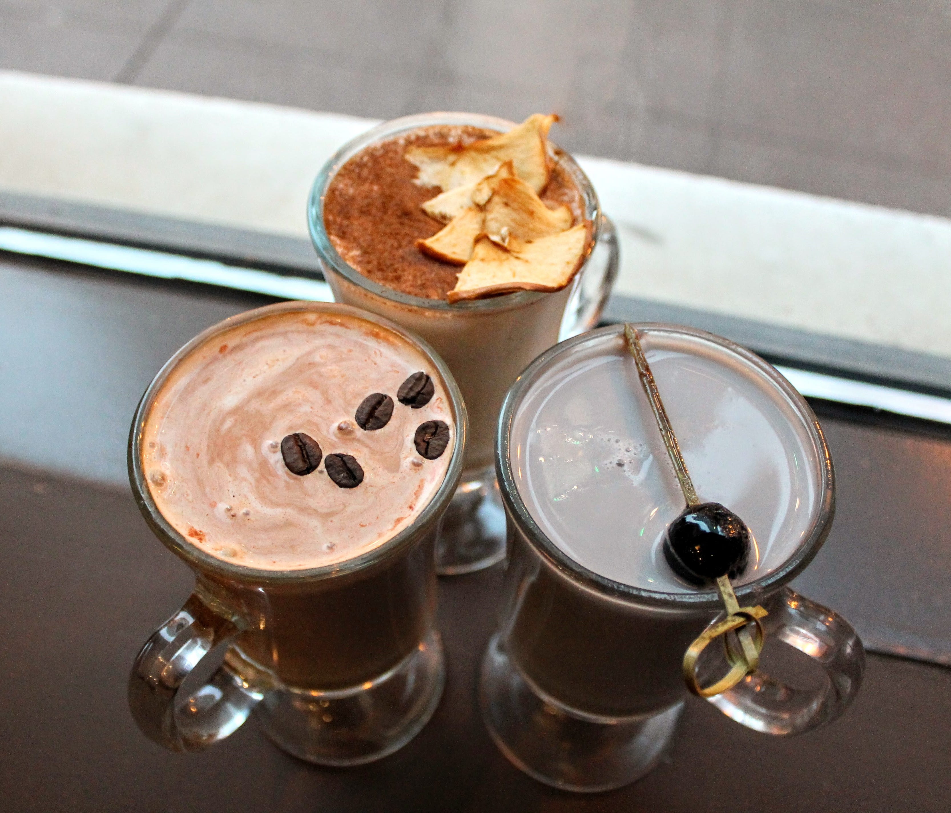 At the Renaissance Chicago Downtown Hotel, Staytion offers three eggnog variations: Apple Cinnamon, Espresso (hot buttered rum plus espresso), and Ube (a purple version inspired by mixologist Kevin Fahey's trip to the Philippines).