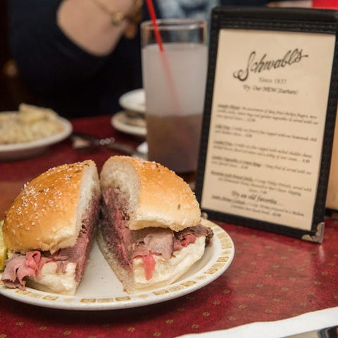 Beef on weck from Schwabl's