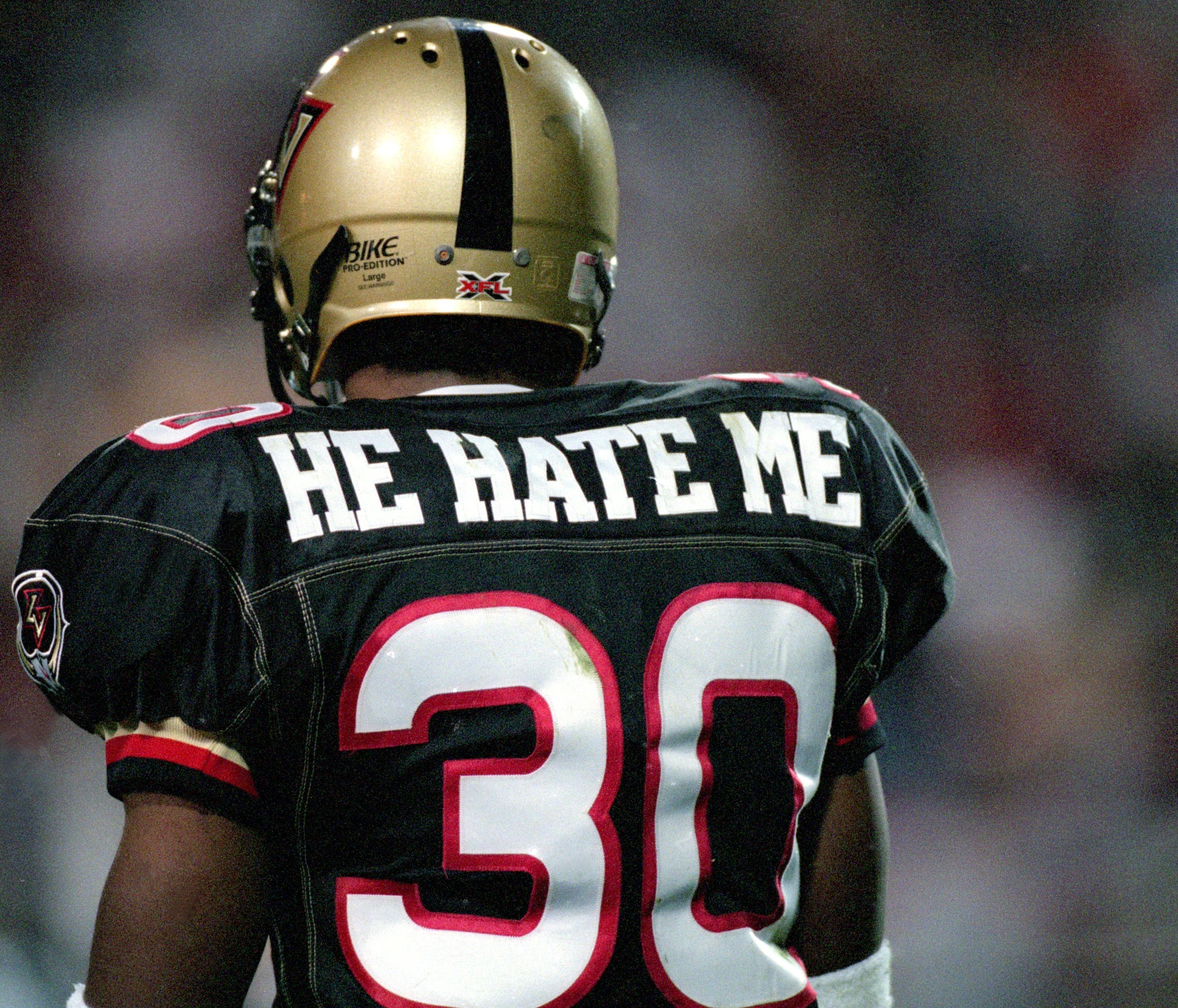 Do not publish this image! USA TODAY's policy is to not use Allsport photos. This photo was previously published USA TODAY and is being retained only as a record of publication. --   3 Feb 2001:  A rear view of Rod Smart #30 of the Las Vegas Outlaws 