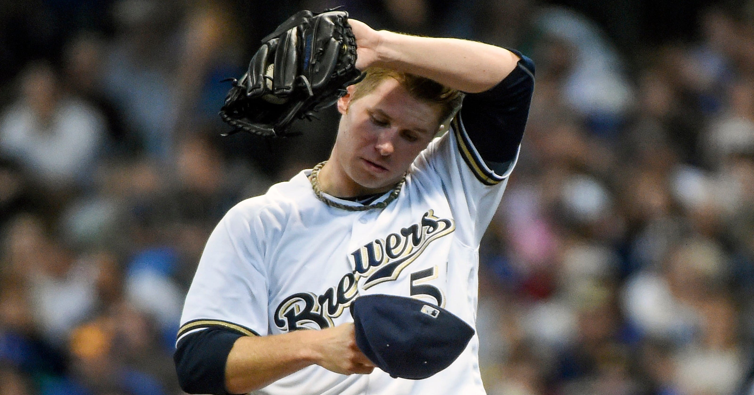 Chase Anderson scratched from scheduled start against Cardinals on Monday