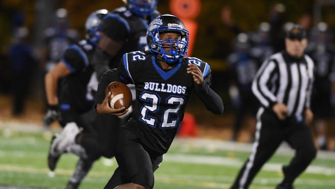 Passaic Tech running back Rahzik Starr ran for 106 yards in the first round of the playoffs.  The Bulldogs are trying to win their second straight North 1, Group 5 championship.