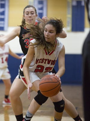 Westwood sophomore forward Rachel Bussanich averaged 12 points and 6.7 rebounds in three Cardinals victories last week.