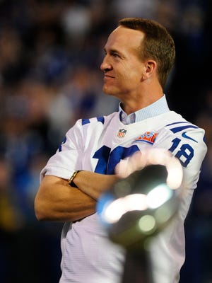 Former Colts former quarterback Peyton Manning was back in town in November to celebrate the 10-year anniversary of the team's Super Bowl triumph.