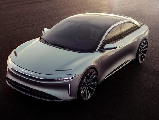 The Lucid Air electric sedan would go head to head