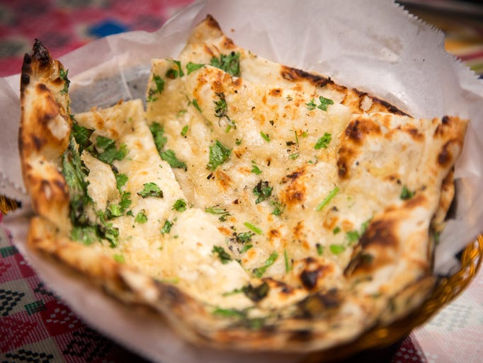 Garlic Naan from Kathmandu 4121 SE 14th St. in Des