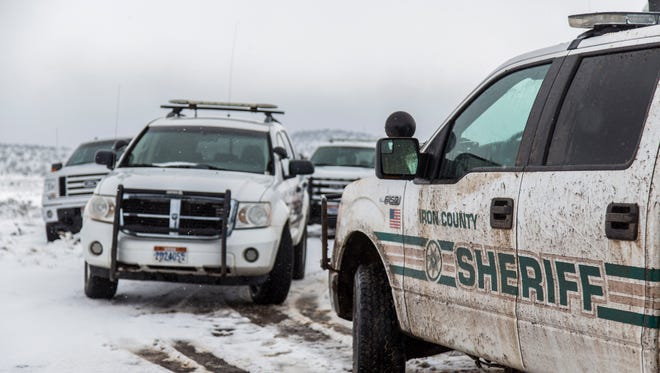 Iron County sheriff's vehicles.
